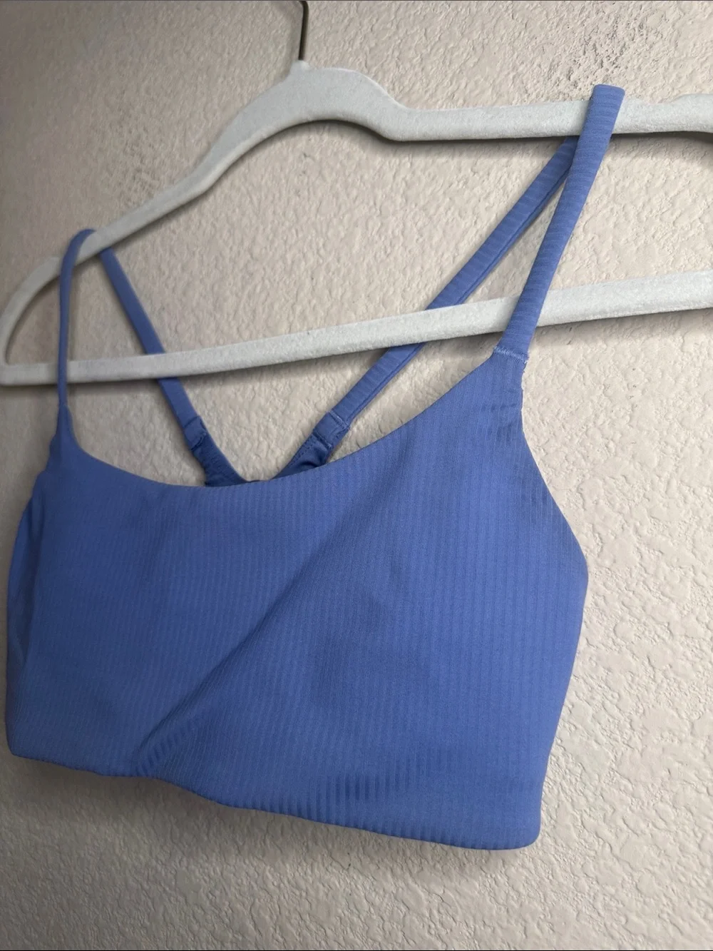 Lululemon Like a Cloud Ribbed Sports Bra Size 4 Periwinkle Blue